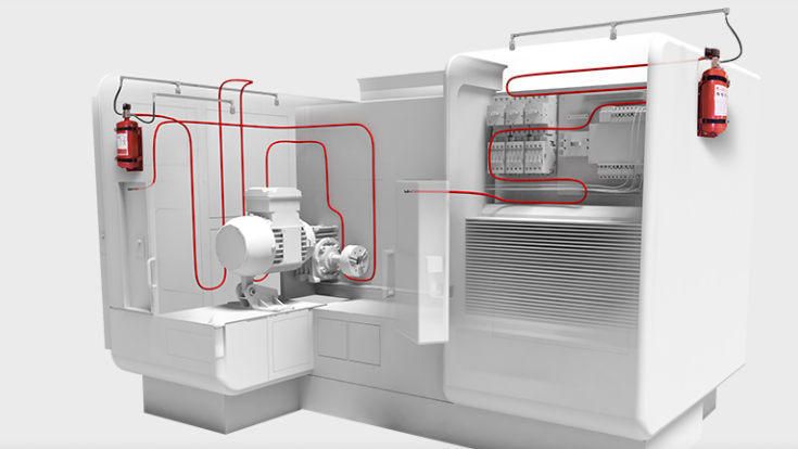 C Series DLP Fire Suppression for Electrically Fueled systems