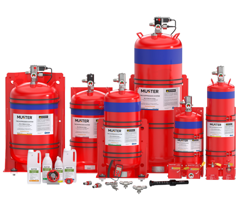 Muster Foam extinguisher Cylinder Ranger