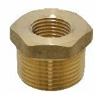 ATM12X14BSPBR Brass straight adaptor lubrication