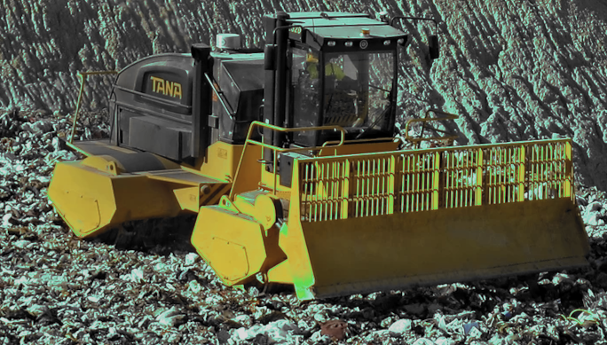 Fire Safe your landfill compactor TANA 320 Landfill Compactor